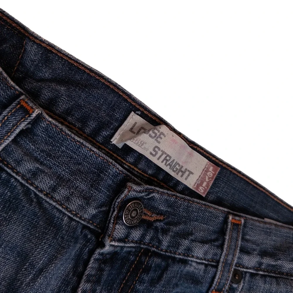Levi's 569 Loose Straight Jeans Mens 34x32 Blue Good Y2K Baggy Denim